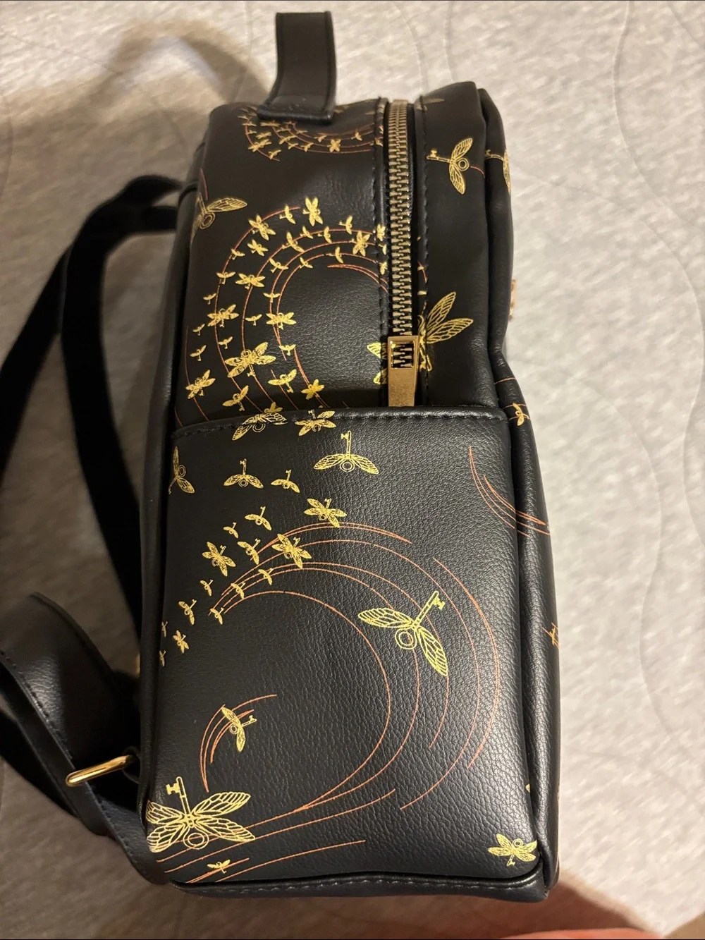 Warner Bros. Black & Gold Golden Snitch Mini Backpack